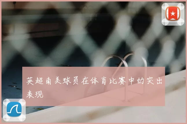 英超南美球员在体育比赛中的突出表现