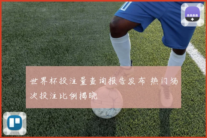 世界杯投注量查询报告发布 热门场次投注比例揭晓